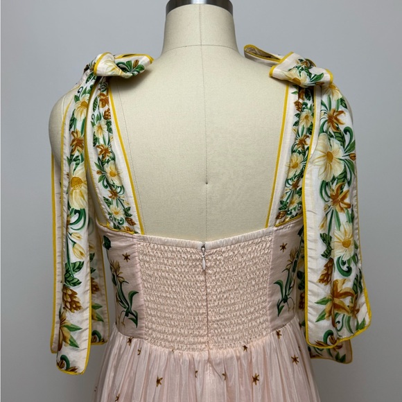 FARM Rio Pink Midi Sundress with Sweetheart Neckline - Picture 6 of 7